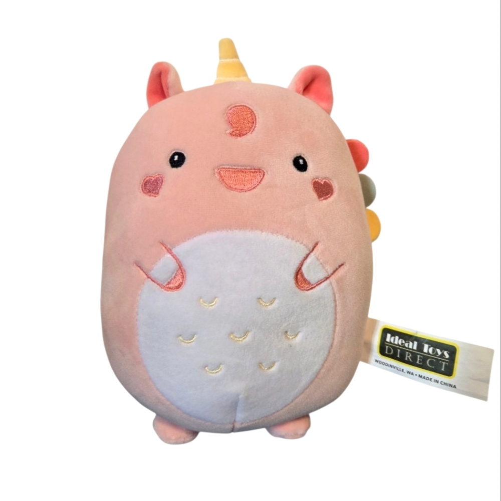 Ideal Toys Direct Pink Unicorn 8" Plush Stuffed Animal Toy